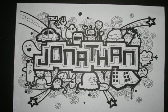 Detail Doodle Art Nama Nomer 15