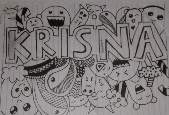 Detail Doodle Art Nama Nomer 25