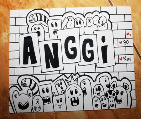 Detail Doodle Art Nama Nomer 26