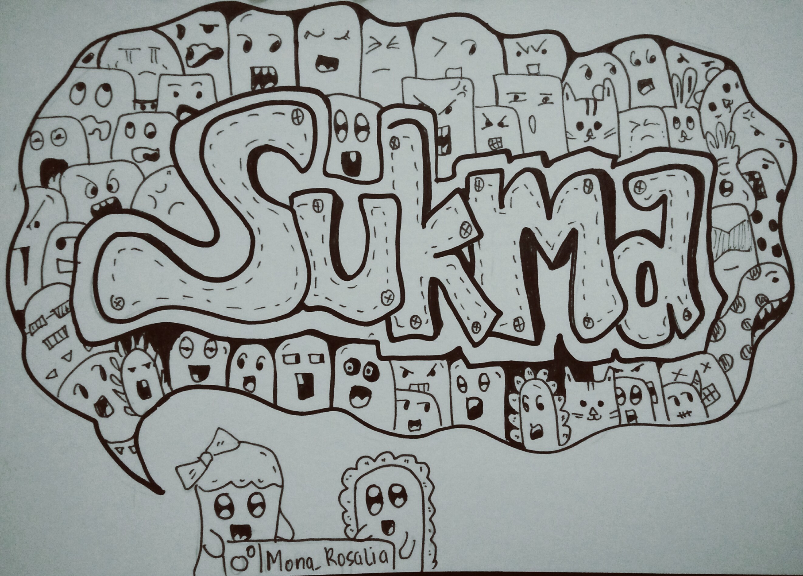Detail Doodle Art Nama Nomer 28