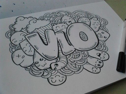 Detail Doodle Art Nama Nomer 4
