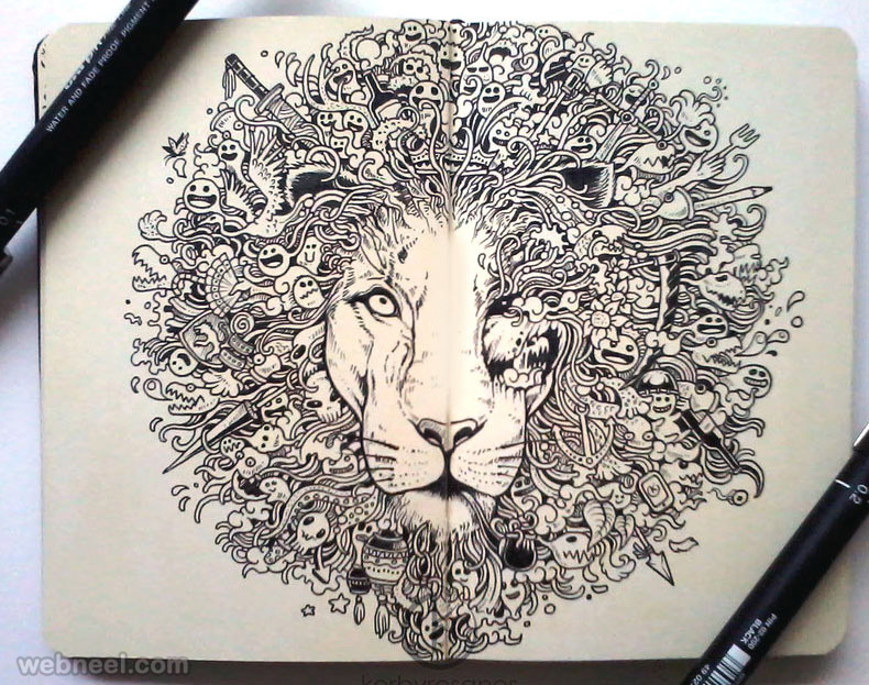 Detail Doodle Art Nama Nomer 33