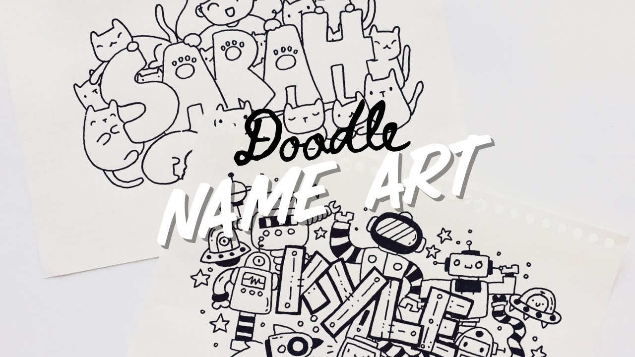 Detail Doodle Art Nama Nomer 5