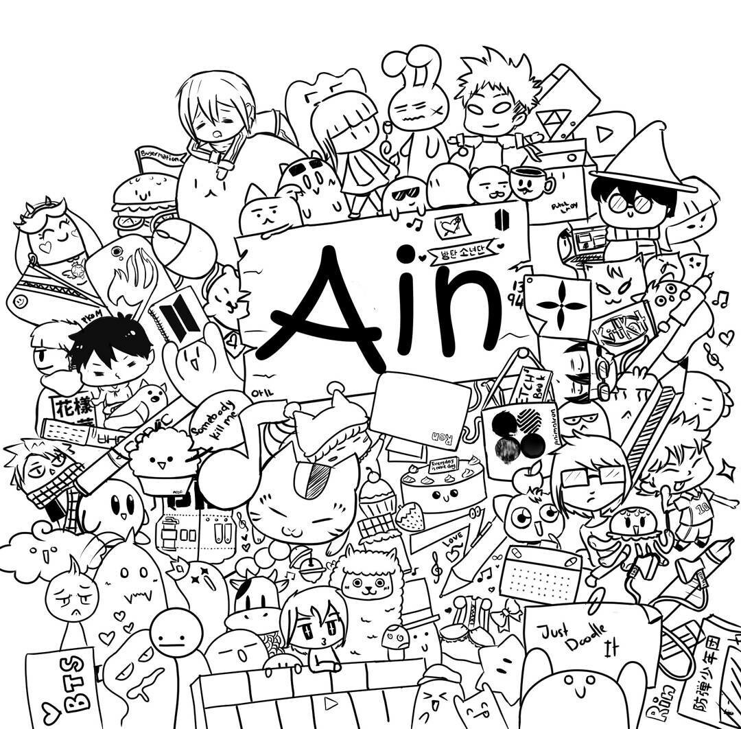 Detail Doodle Art Nama Nomer 46