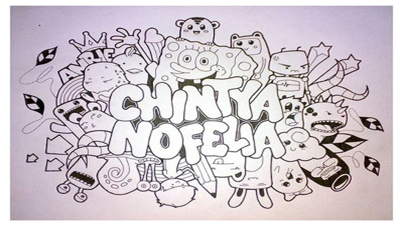 Detail Doodle Art Nama Nomer 7