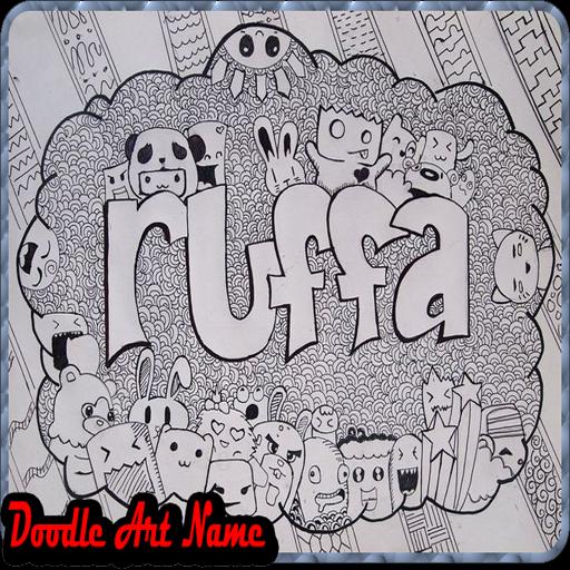 Detail Doodle Art Nama Nomer 8