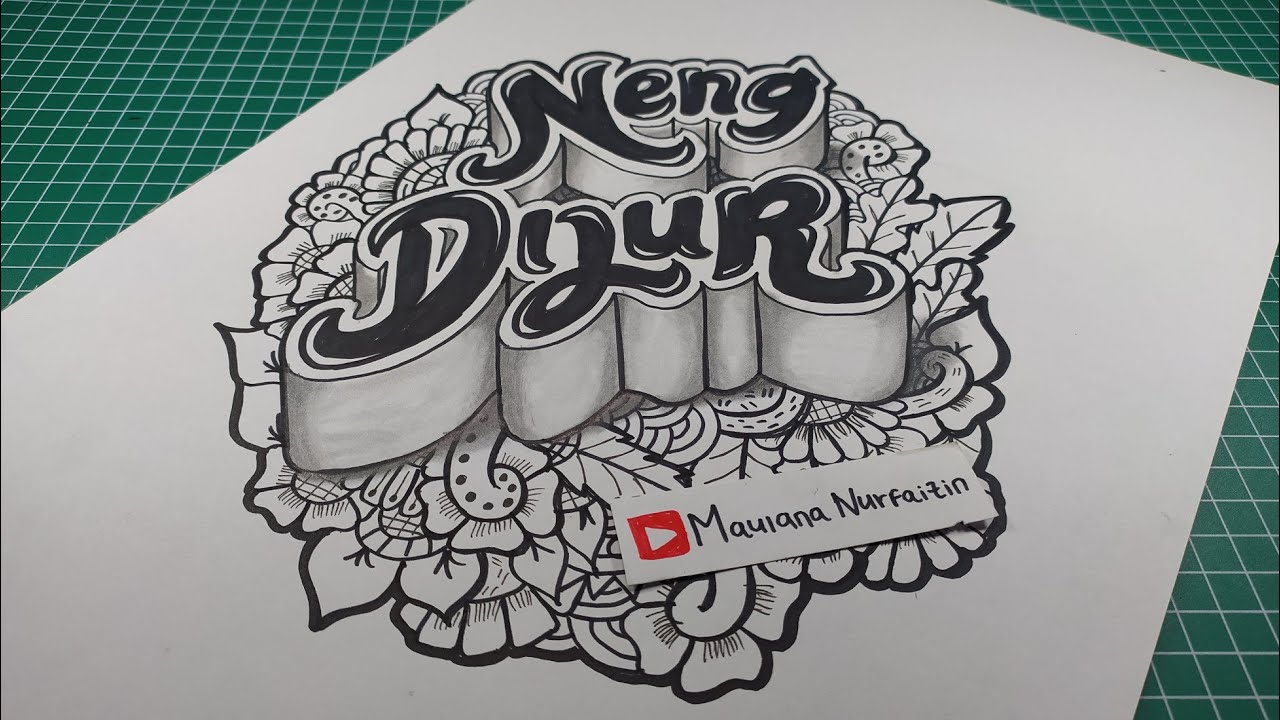 Detail Doodle Art Nama Nomer 9