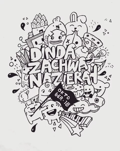 Detail Doodle Art Nama Rizky Nomer 37