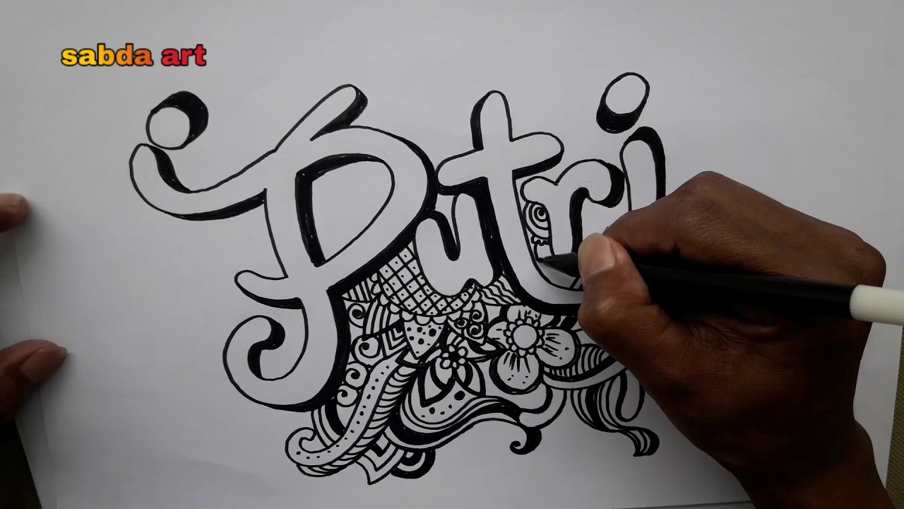 Detail Doodle Art Nama Rizky Nomer 49