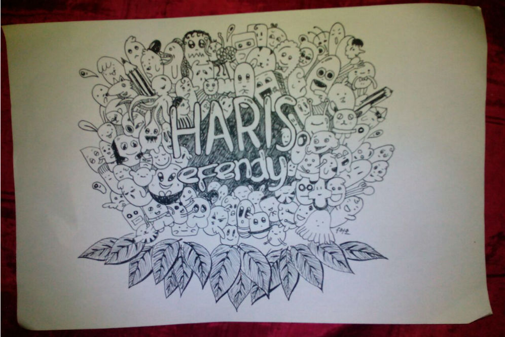 Detail Doodle Art Nama Rizky Nomer 7