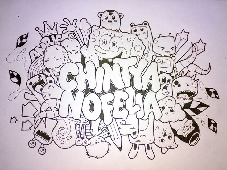 Detail Doodle Art Nama Rizky Nomer 10