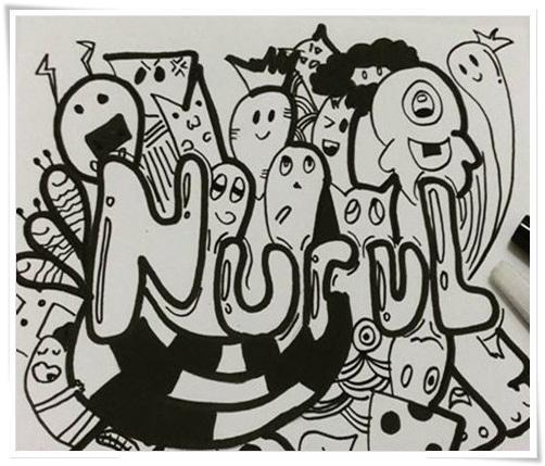 Detail Doodle Art Nama Sederhana Nomer 55