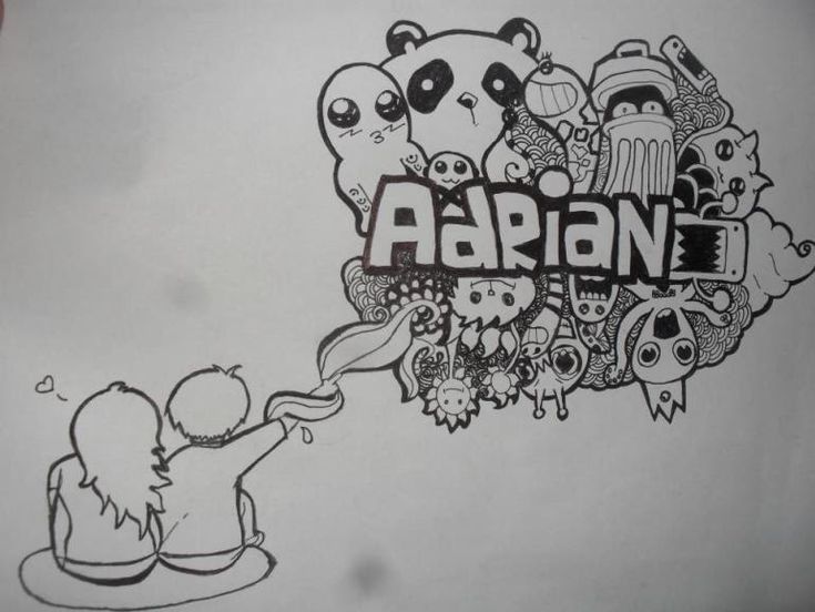 Detail Doodle Art Nama Simple Nomer 30