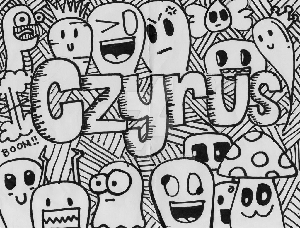 Detail Doodle Art Name Simple Keren Nomer 11