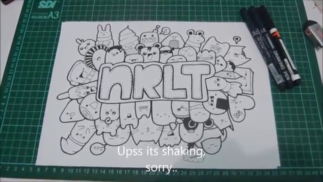 Detail Doodle Art Name Simple Keren Nomer 18