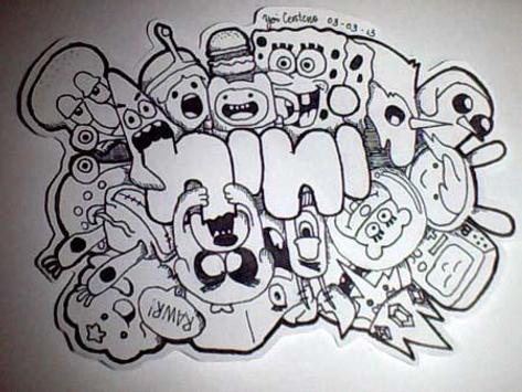 Detail Doodle Art Name Simple Keren Nomer 19