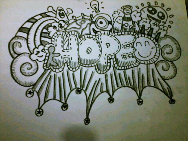 Detail Doodle Art Name Simple Keren Nomer 36