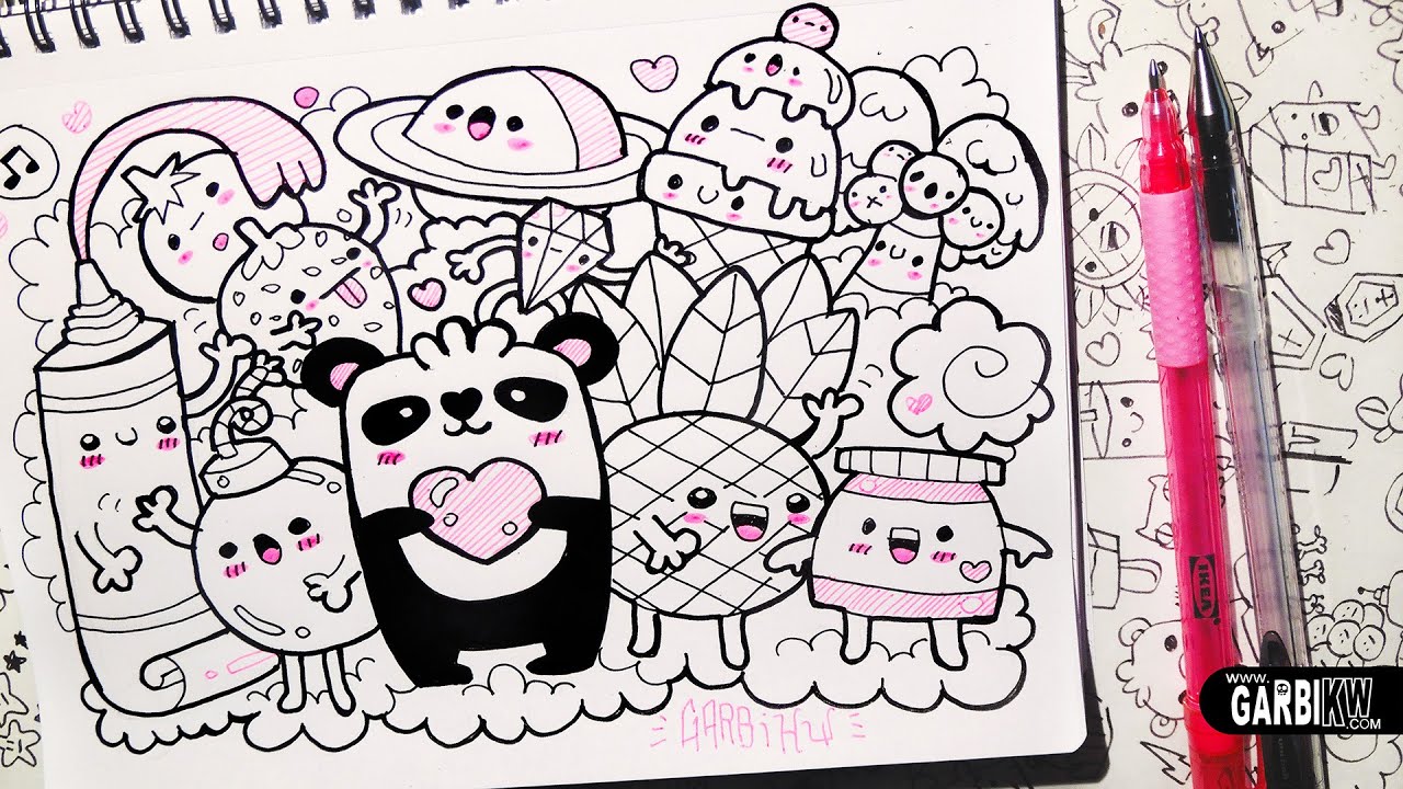 Detail Doodle Art Panda Nomer 16