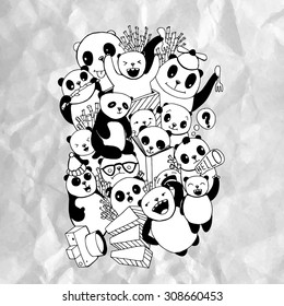 Detail Doodle Art Panda Nomer 21