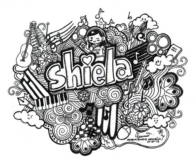 Detail Doodle Art Simple Nama Nomer 34