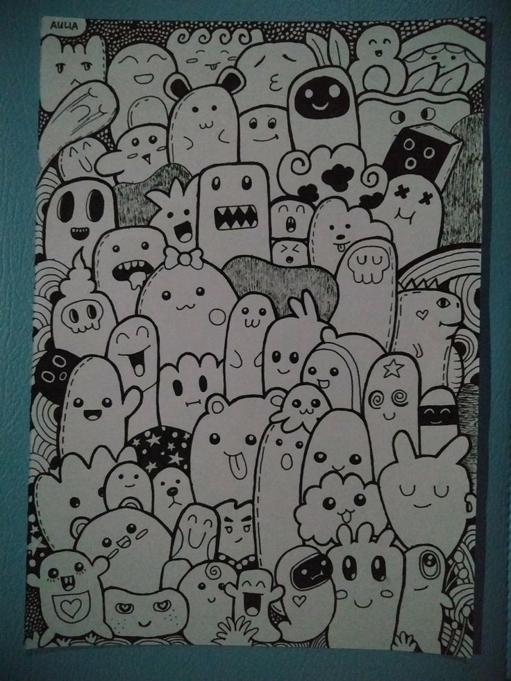 Detail Doodle Art Simple Nama Nomer 45