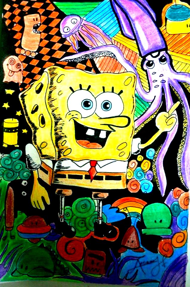 Detail Doodle Art Spongebob Nomer 24