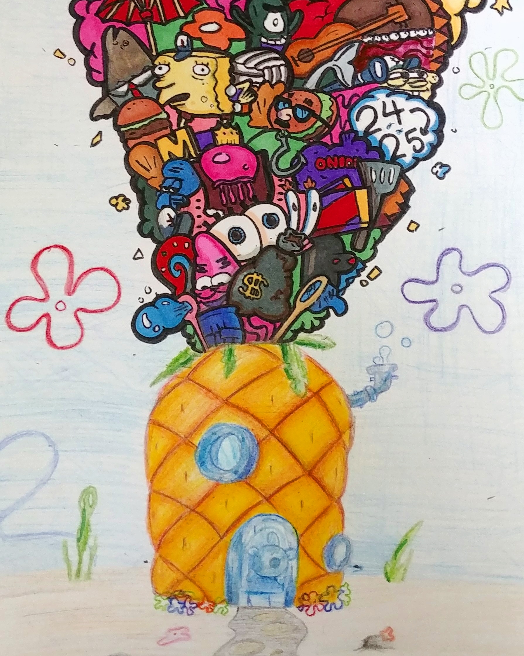 Detail Doodle Art Spongebob Nomer 27