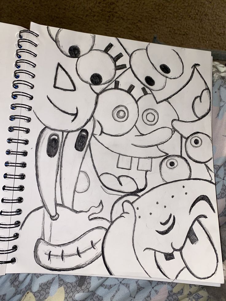Detail Doodle Art Spongebob Nomer 8
