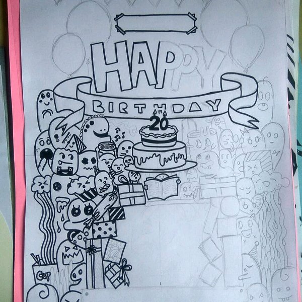 Detail Doodle Art Ulang Tahun Nomer 11