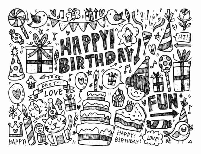 Detail Doodle Art Ulang Tahun Nomer 22