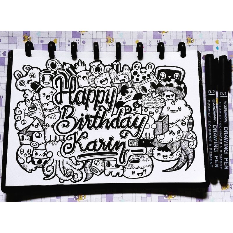 Detail Doodle Art Ulang Tahun Nomer 45