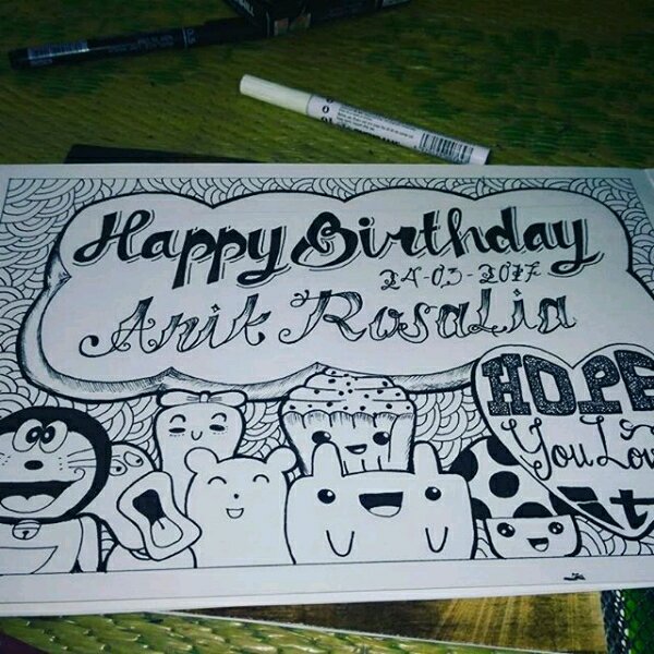 Detail Doodle Art Ulang Tahun Nomer 10