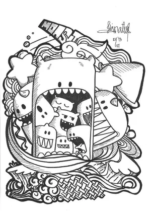 Detail Doodle Art Yang Mudah Nomer 43