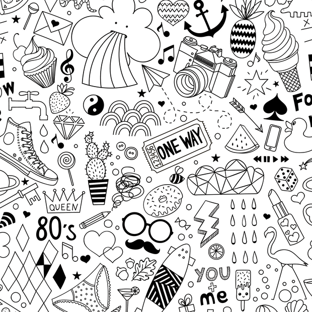 Detail Doodle Background Nomer 48