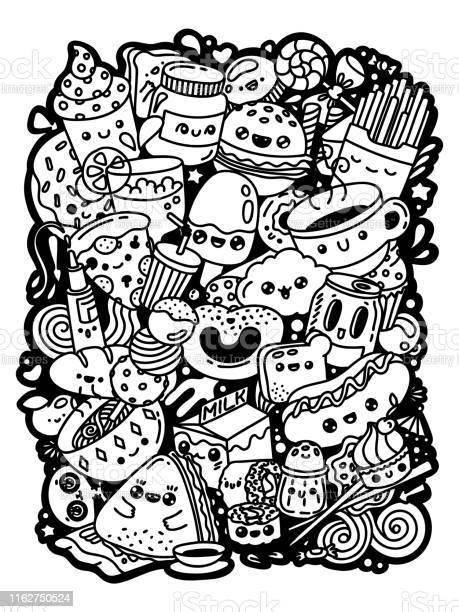 Detail Doodle Black And White Nomer 24