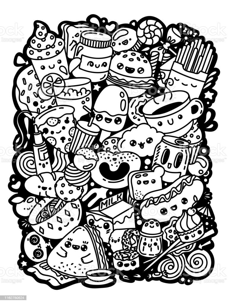 Detail Doodle Black And White Nomer 6