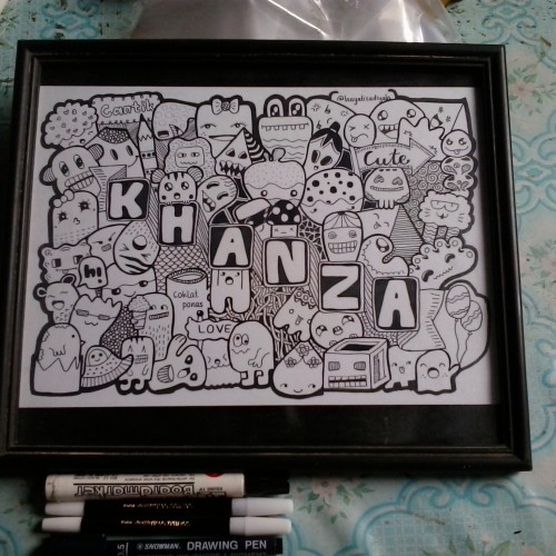 Detail Doodle Bunga Nama Nomer 32