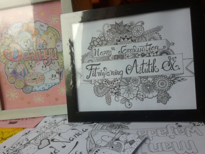 Detail Doodle Bunga Nama Nomer 58