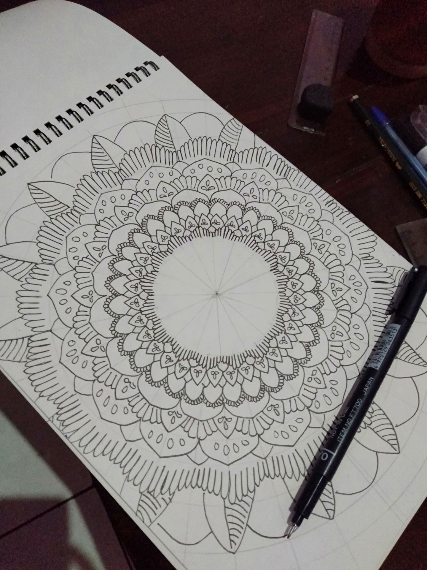 Detail Doodle Kaligrafi Allah Nomer 42