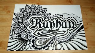 Detail Doodle Kaligrafi Nama Nomer 11