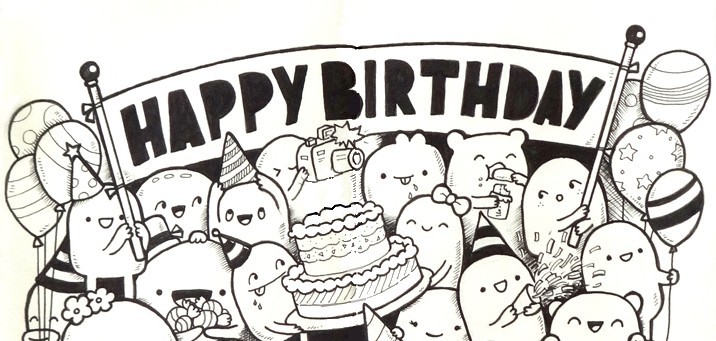 Detail Doodle Kue Ulang Tahun Nomer 30