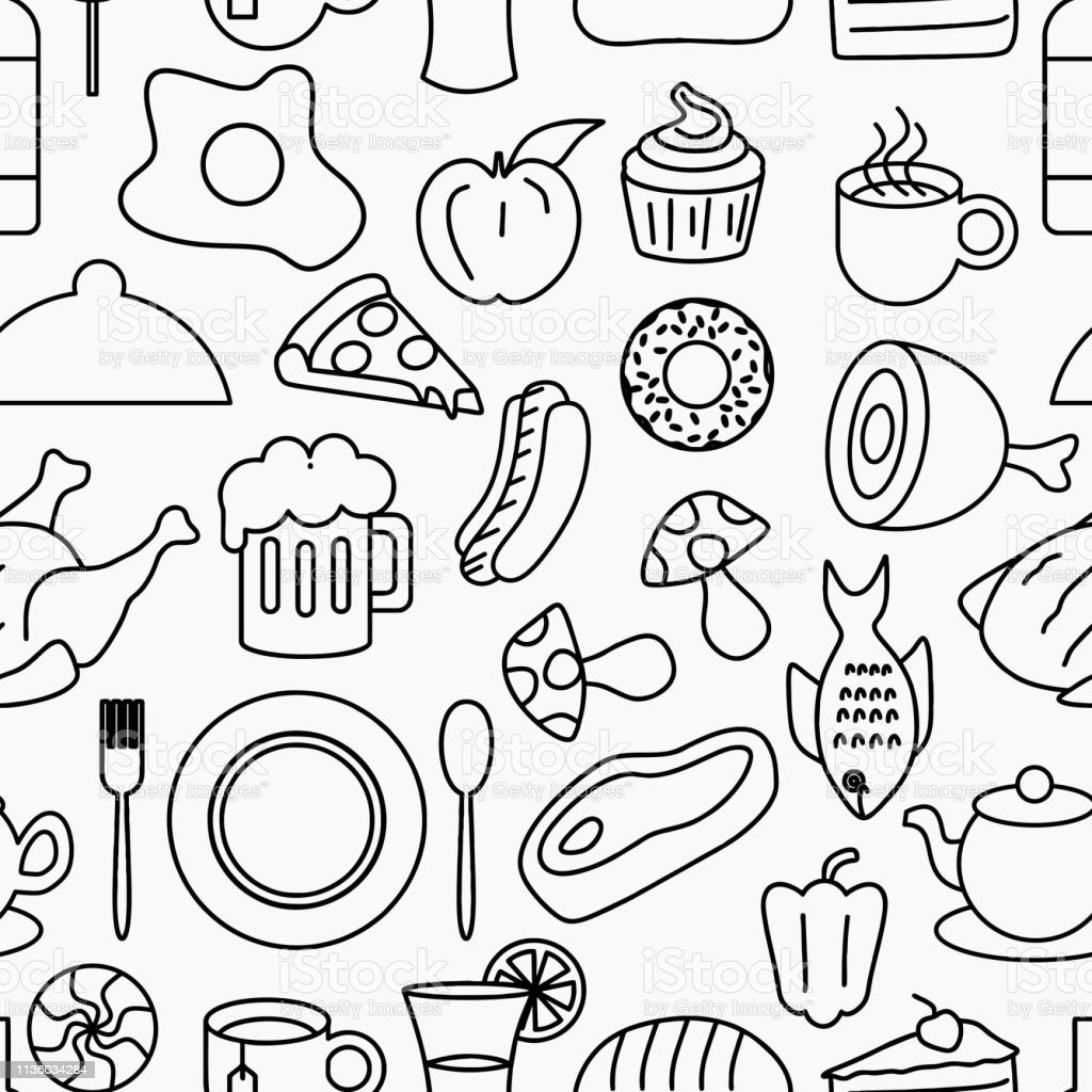 Detail Doodle Makanan Dan Minuman Nomer 17