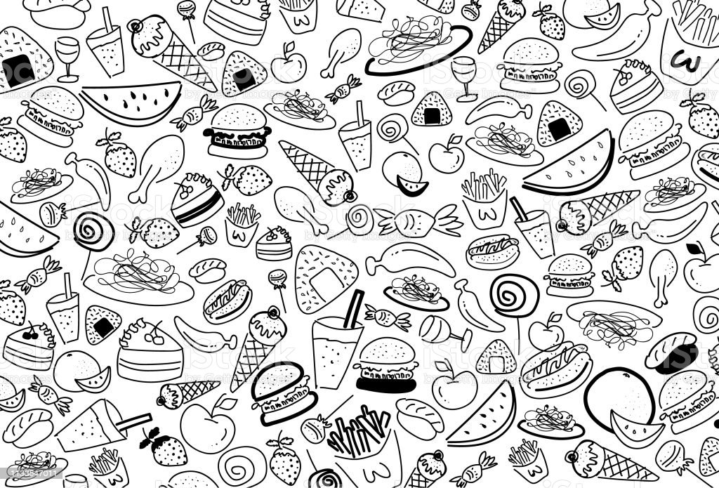 Detail Doodle Makanan Dan Minuman Nomer 5