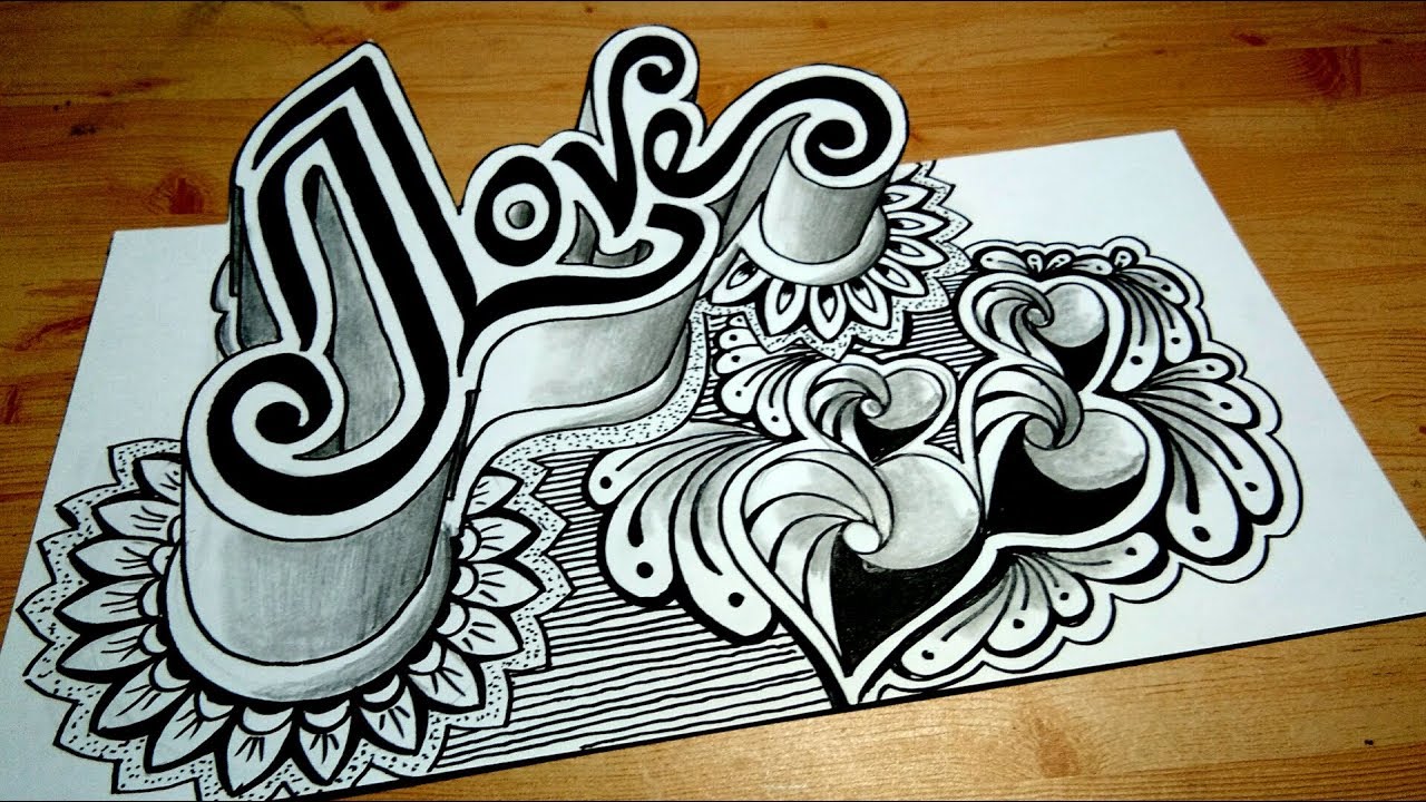 Detail Doodle Nama 3d Nomer 14