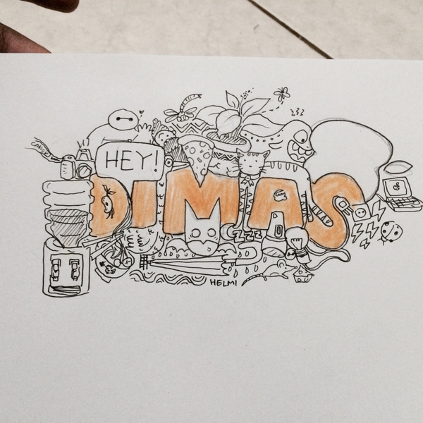 Detail Doodle Nama Dimas Nomer 5