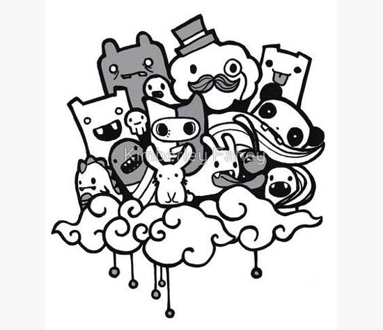 Detail Doodle Simple Keren Nomer 30