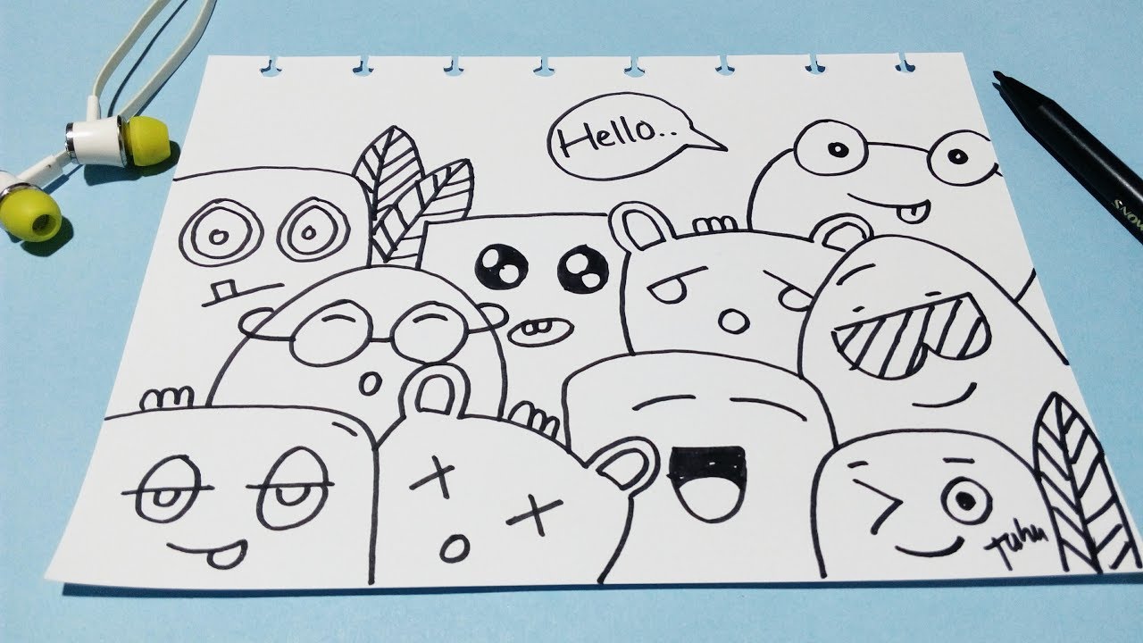 Detail Doodle Simple Keren Nomer 8