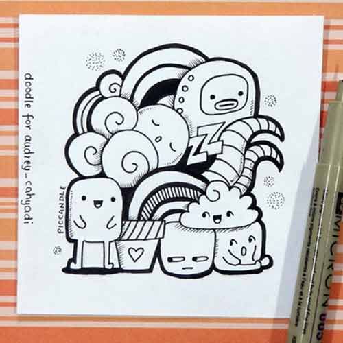 Detail Doodle Simple Keren Nomer 9