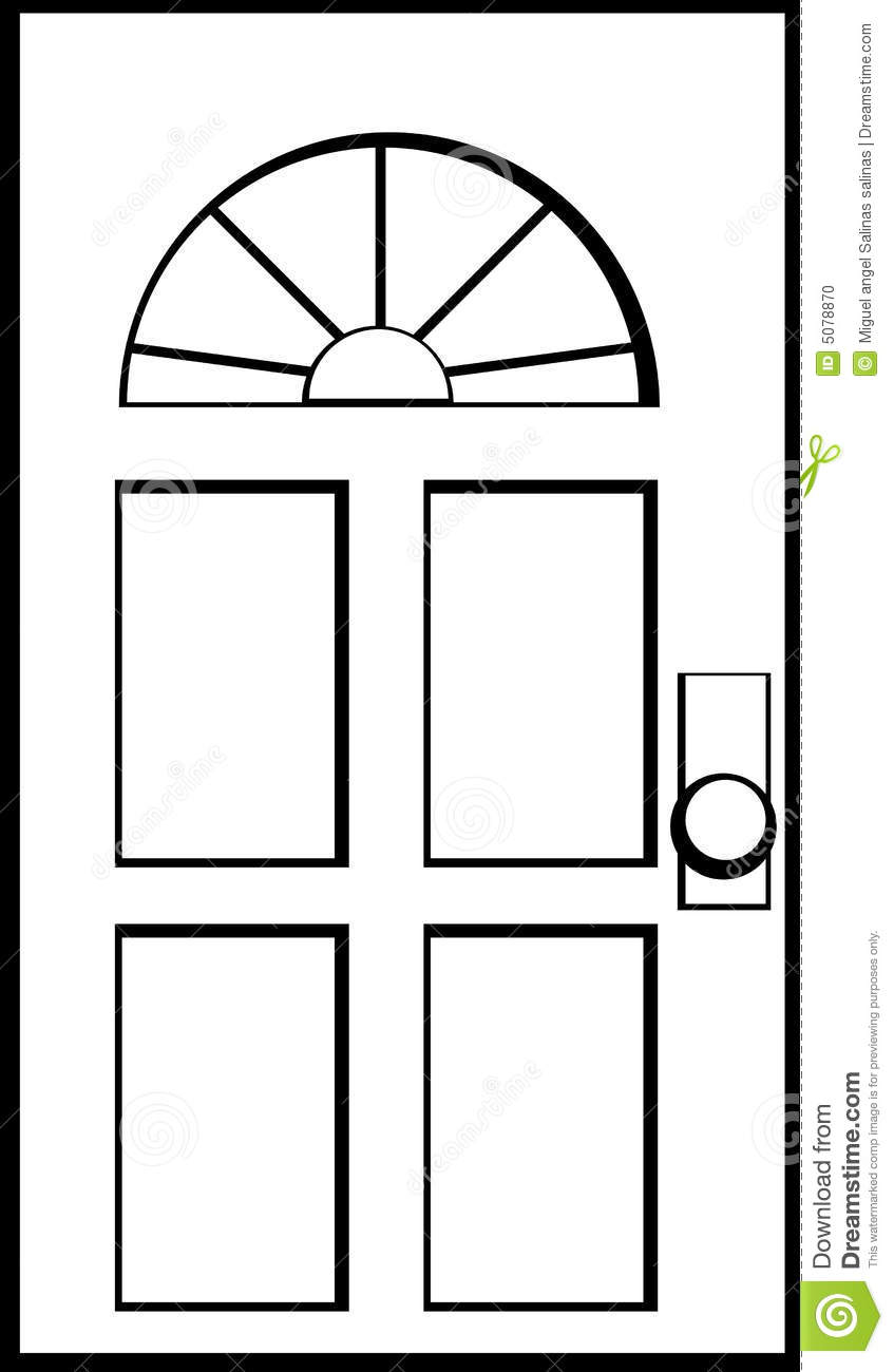 Detail Door Clip Art Nomer 43