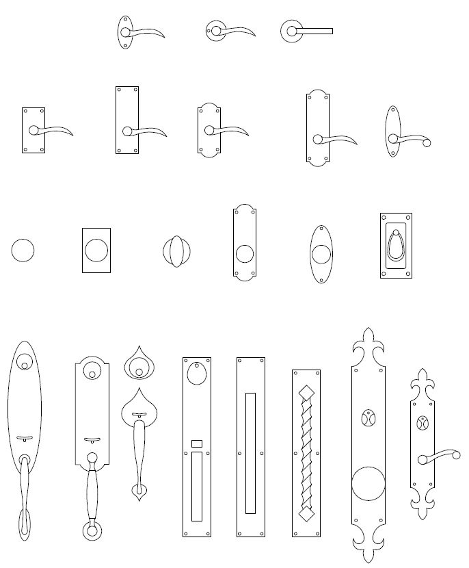 Door Handle Autocad - KibrisPDR